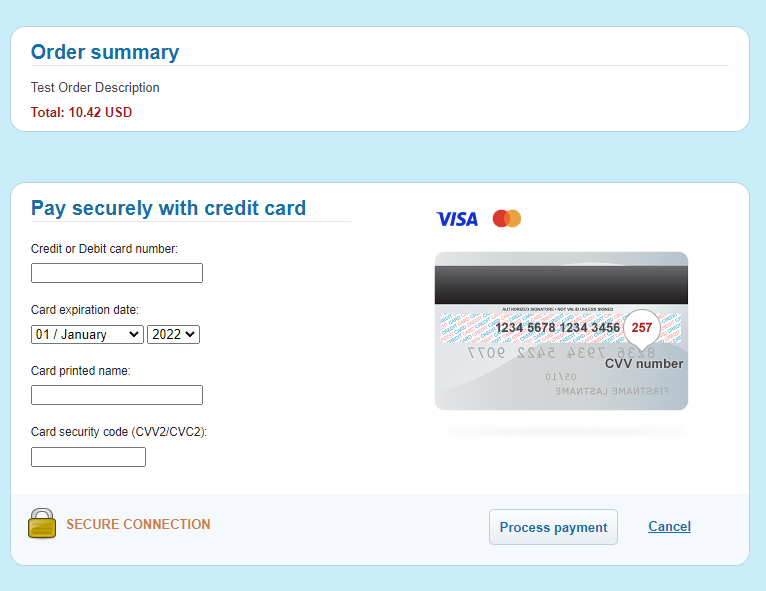Payment Form